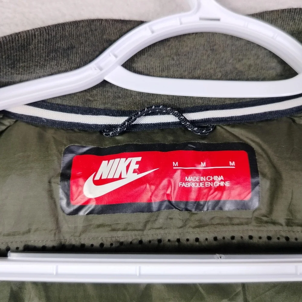 Nike AeroLoft 800 Jacket Mens Medium Green Down Full Zip Running Training